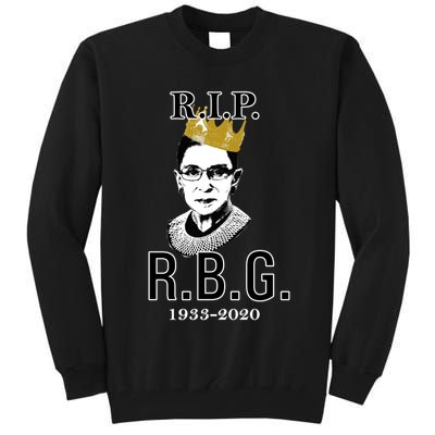 RIP Notorious RBG Ruth Bader Ginsburg 1933-2020 Tall Sweatshirt