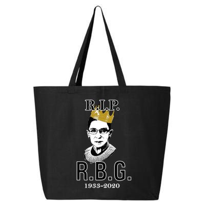 RIP Notorious RBG Ruth Bader Ginsburg 1933-2020 25L Jumbo Tote