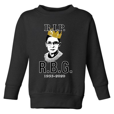 RIP Notorious RBG Ruth Bader Ginsburg 1933-2020 Toddler Sweatshirt