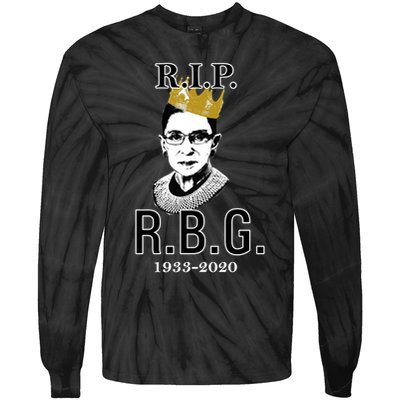 RIP Notorious RBG Ruth Bader Ginsburg 1933-2020 Tie-Dye Long Sleeve Shirt