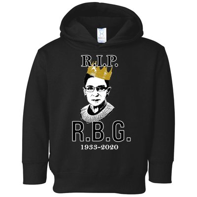 RIP Notorious RBG Ruth Bader Ginsburg 1933-2020 Toddler Hoodie