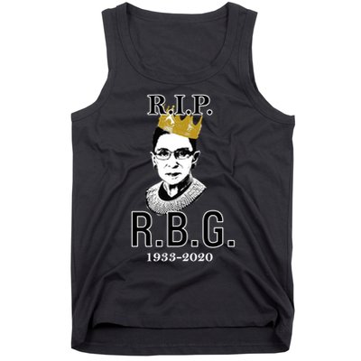 RIP Notorious RBG Ruth Bader Ginsburg 1933-2020 Tank Top