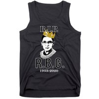 RIP Notorious RBG Ruth Bader Ginsburg 1933-2020 Tank Top