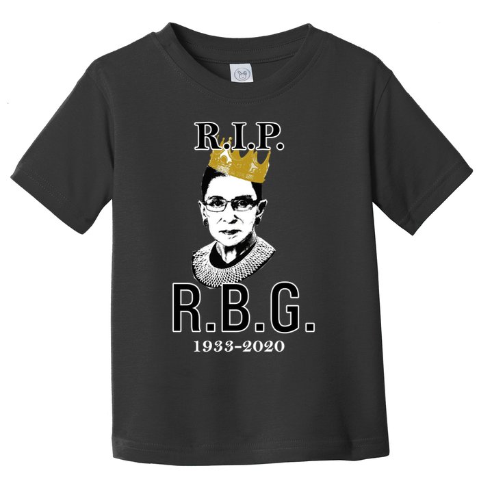 RIP Notorious RBG Ruth Bader Ginsburg 1933-2020 Toddler T-Shirt
