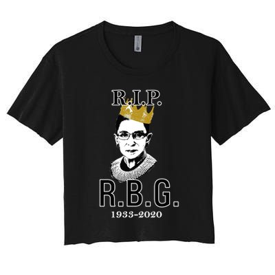 RIP Notorious RBG Ruth Bader Ginsburg 1933-2020 Crop Top
