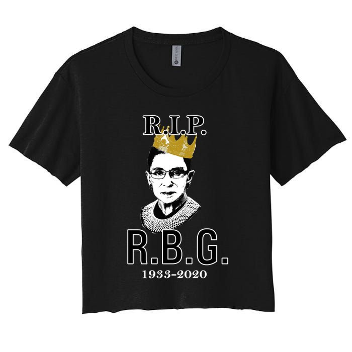 RIP Notorious RBG Ruth Bader Ginsburg 1933-2020 Crop Top