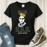 RIP Notorious RBG Ruth Bader Ginsburg 1933-2020 Womens T-Shirt