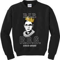 RIP Notorious RBG Ruth Bader Ginsburg 1933-2020 Kids Sweatshirt