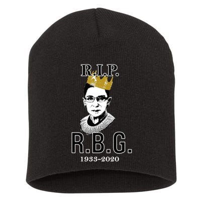 RIP Notorious RBG Ruth Bader Ginsburg 1933-2020 Short Acrylic Beanie