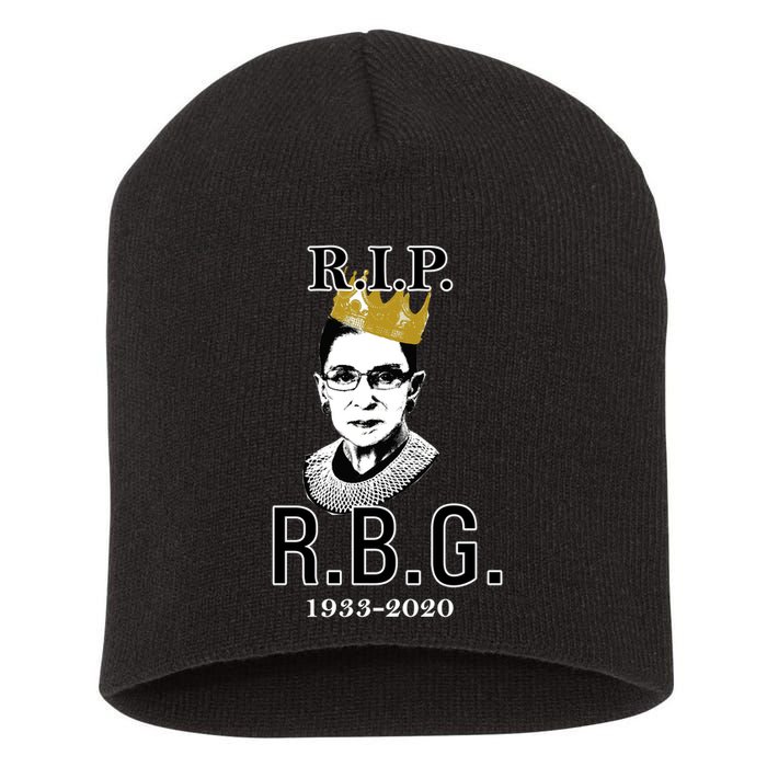 RIP Notorious RBG Ruth Bader Ginsburg 1933-2020 Short Acrylic Beanie