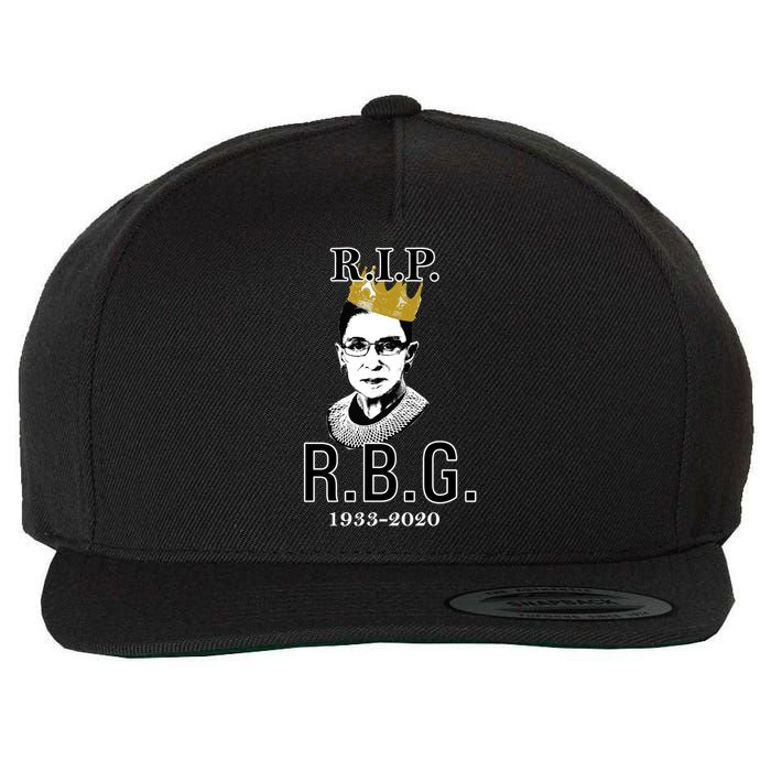 RIP Notorious RBG Ruth Bader Ginsburg 1933-2020 Wool Snapback Cap