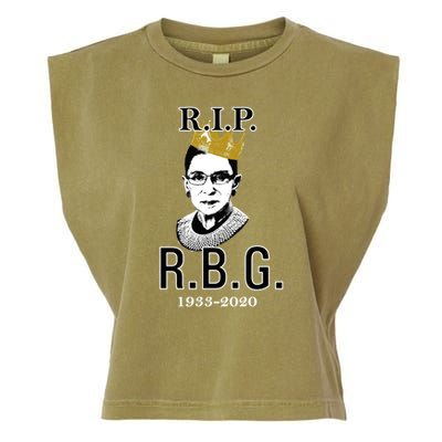 RIP Notorious RBG Ruth Bader Ginsburg 1933-2020 Garment-Dyed Women's Muscle Tee