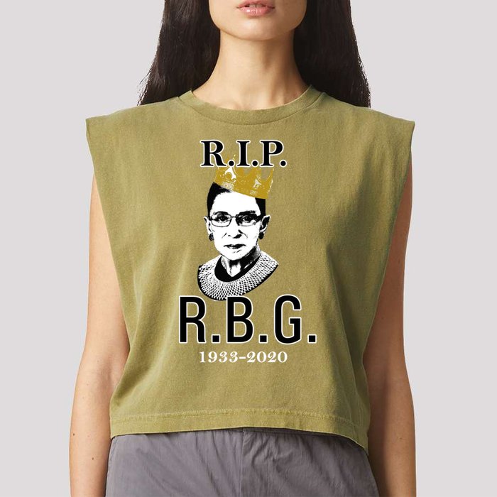 RIP Notorious RBG Ruth Bader Ginsburg 1933-2020 Garment-Dyed Women's Muscle Tee