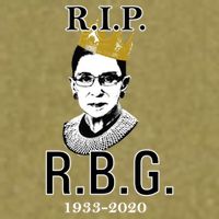 RIP Notorious RBG Ruth Bader Ginsburg 1933-2020 Garment-Dyed Women's Muscle Tee