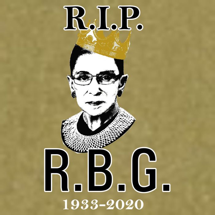RIP Notorious RBG Ruth Bader Ginsburg 1933-2020 Garment-Dyed Women's Muscle Tee