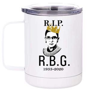 RIP Notorious RBG Ruth Bader Ginsburg 1933-2020 12 oz Stainless Steel Tumbler Cup