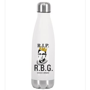 RIP Notorious RBG Ruth Bader Ginsburg 1933-2020 Stainless Steel Insulated Water Bottle