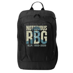 RIP Notorious RBG Ruth Ginsburg 1933-2020 City Backpack