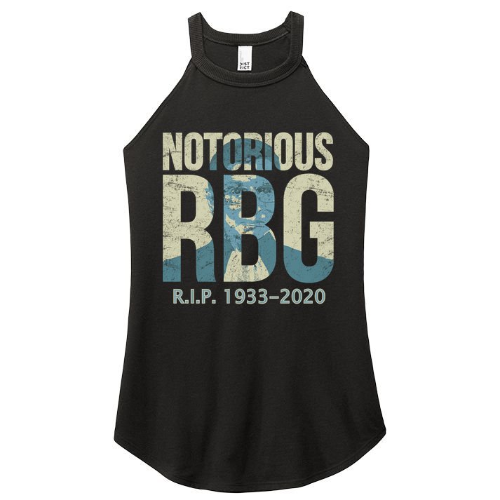 RIP Notorious RBG Ruth Ginsburg 1933-2020 Women's Perfect Tri Rocker Tank
