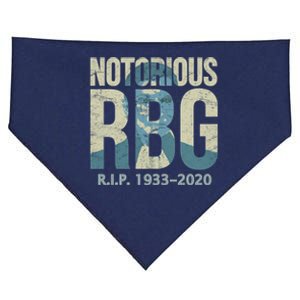 RIP Notorious RBG Ruth Ginsburg 1933-2020 USA-Made Doggie Bandana