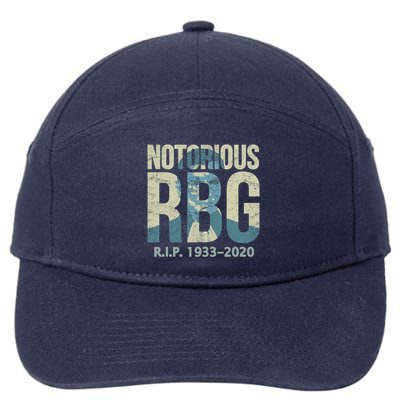 RIP Notorious RBG Ruth Ginsburg 1933-2020 7-Panel Snapback Hat