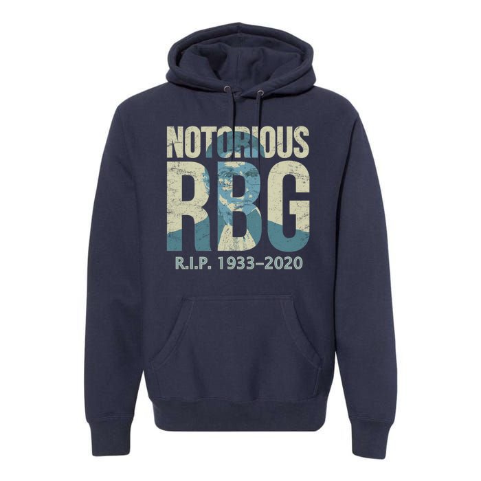 RIP Notorious RBG Ruth Ginsburg 1933-2020 Premium Hoodie