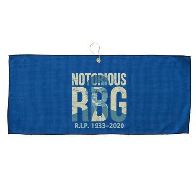 RIP Notorious RBG Ruth Ginsburg 1933-2020 Large Microfiber Waffle Golf Towel