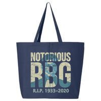 RIP Notorious RBG Ruth Ginsburg 1933-2020 25L Jumbo Tote