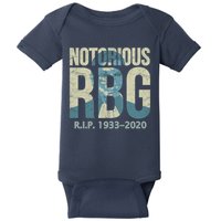 RIP Notorious RBG Ruth Ginsburg 1933-2020 Baby Bodysuit