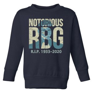 RIP Notorious RBG Ruth Ginsburg 1933-2020 Toddler Sweatshirt