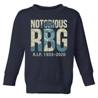 RIP Notorious RBG Ruth Ginsburg 1933-2020 Toddler Sweatshirt