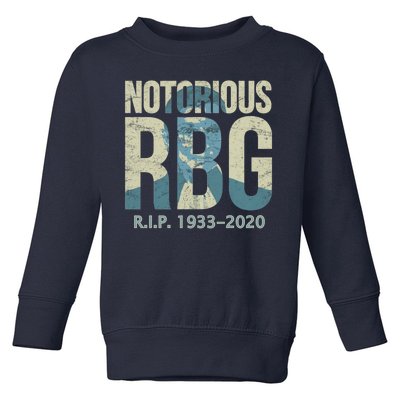 RIP Notorious RBG Ruth Ginsburg 1933-2020 Toddler Sweatshirt