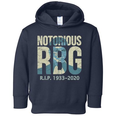 RIP Notorious RBG Ruth Ginsburg 1933-2020 Toddler Hoodie