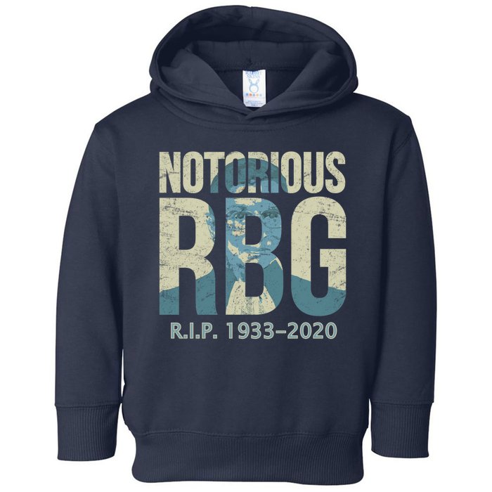 RIP Notorious RBG Ruth Ginsburg 1933-2020 Toddler Hoodie