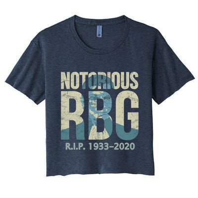 RIP Notorious RBG Ruth Ginsburg 1933-2020 Crop Top