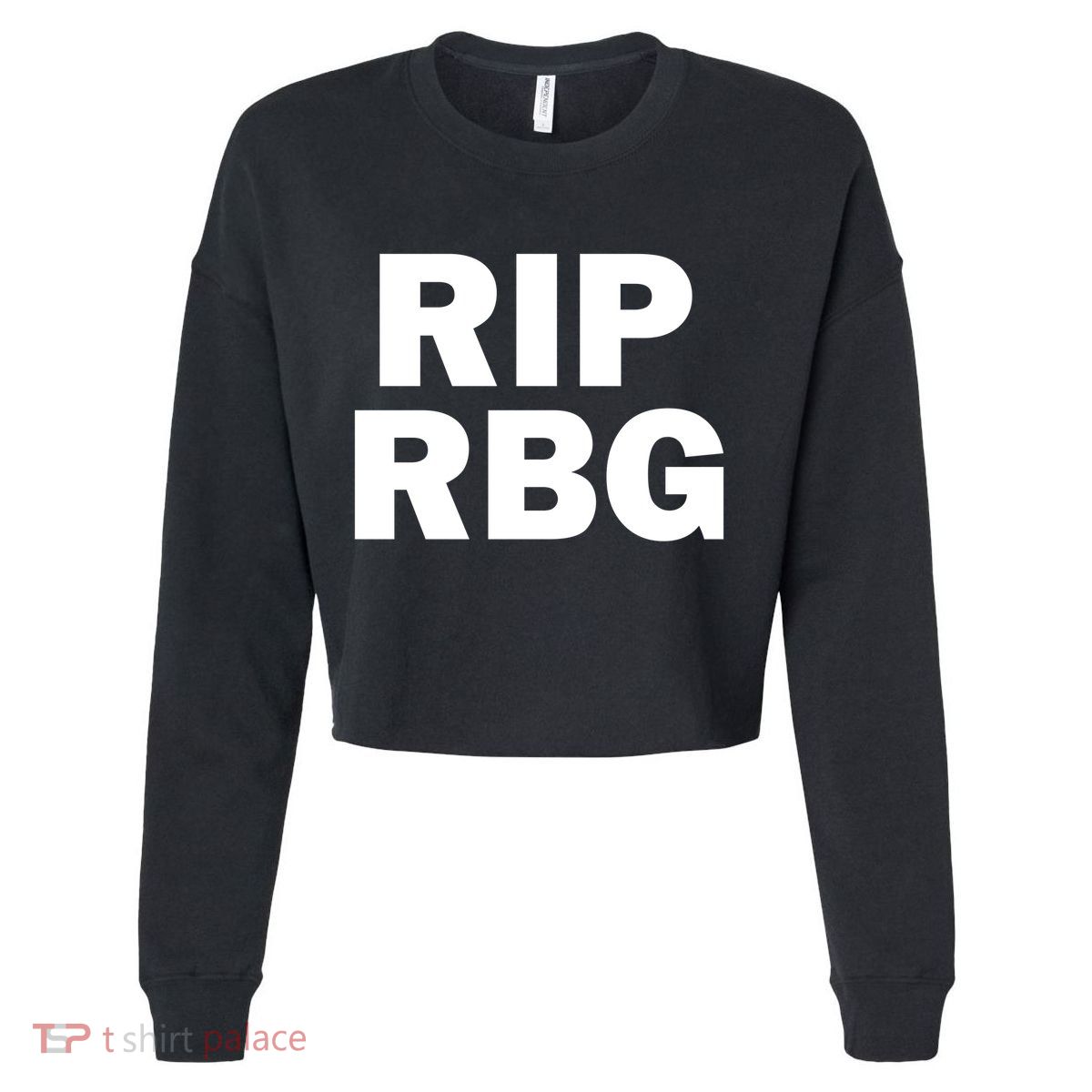 RIP RBG Cropped Pullover Crew