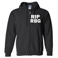 RIP RBG Full Zip Hoodie