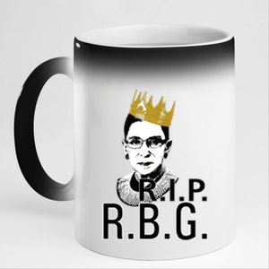 RIP RBG Ruth Bader Ginsburg 11oz Black Color Changing Mug