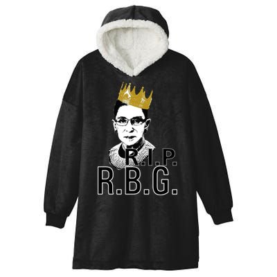 RIP RBG Ruth Bader Ginsburg Hooded Wearable Blanket
