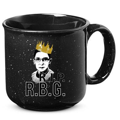 RIP RBG Ruth Bader Ginsburg 15oz Campfire Ceramic Mug