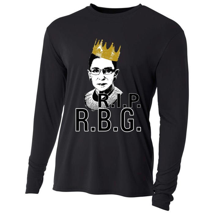 RIP RBG Ruth Bader Ginsburg Cooling Performance Long Sleeve Crew