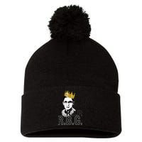 RIP RBG Ruth Bader Ginsburg Pom Pom 12in Knit Beanie