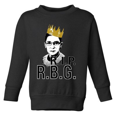 RIP RBG Ruth Bader Ginsburg Toddler Sweatshirt