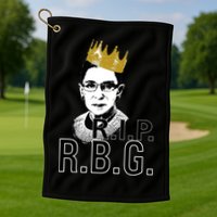 RIP RBG Ruth Bader Ginsburg Golf Towel