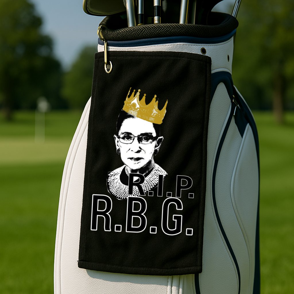 RIP RBG Ruth Bader Ginsburg Golf Towel