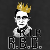 RIP RBG Ruth Bader Ginsburg Microfiber Hand Towel