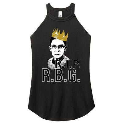 RIP RBG Ruth Bader Ginsburg Women's Perfect Tri Rocker Tank
