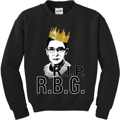 RIP RBG Ruth Bader Ginsburg Kids Sweatshirt
