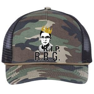 RIP RBG Ruth Bader Ginsburg Retro Rope Trucker Hat Cap