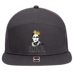 RIP RBG Ruth Bader Ginsburg 7 Panel Mesh Trucker Snapback Hat